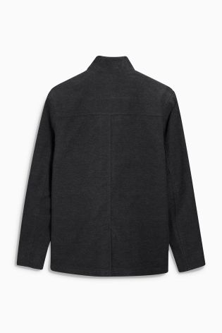 Charcoal Herringbone Moleskin Jacket